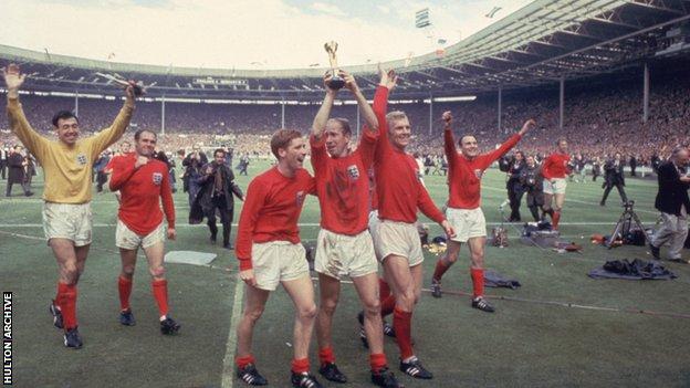 1966년 월드컵 우승 당시 모습.