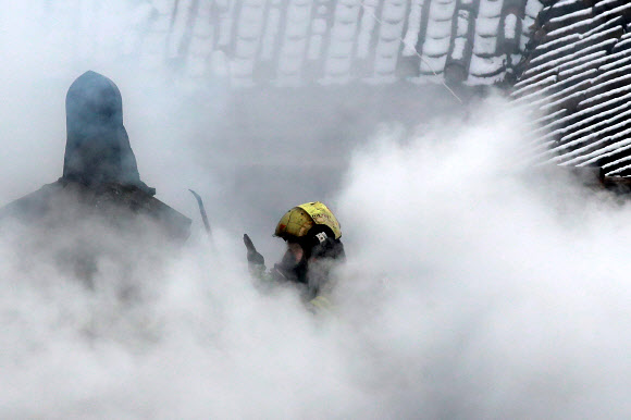 지붕 위에서의 사투