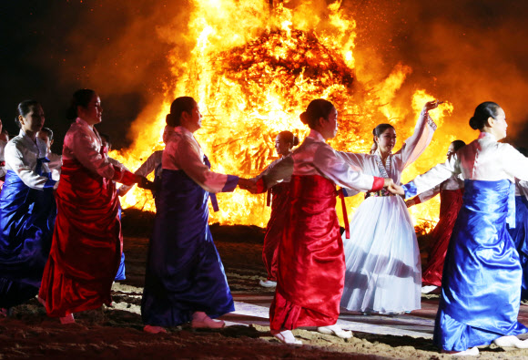 정월대보름 강강술래~