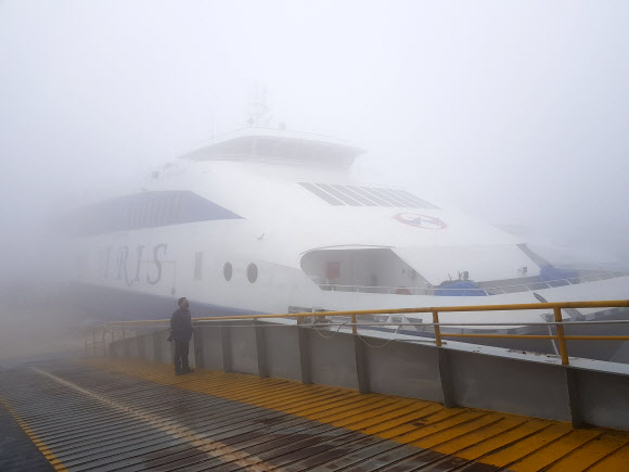 안개·미세먼지에 발묶인 여객선