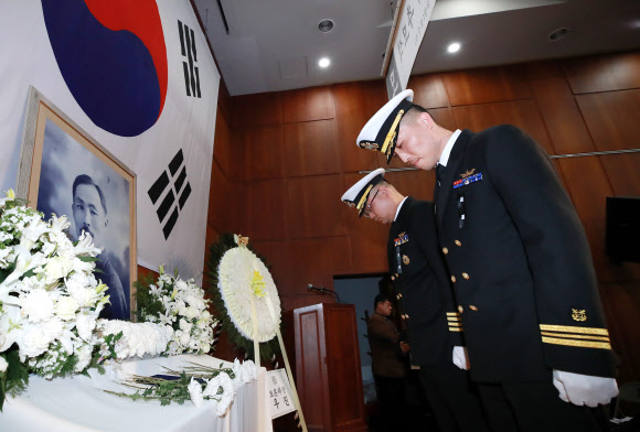 안창호 선생 81주기 추모, 해군 도산 안창호함 승조원