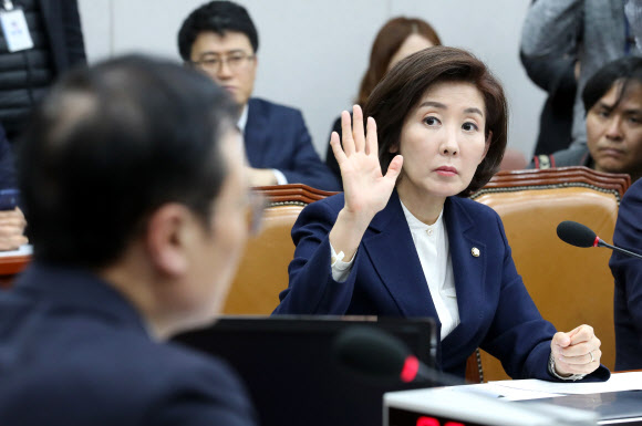 발언 요청하는 나경원