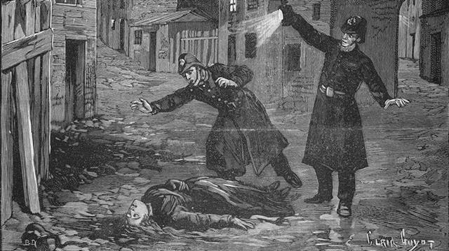 19세기 말 영국 런던에서 벌어진 연쇄살인사건 ‘잭 더 리퍼 사건’이 미제로 남아 있는 가운데 최근 DNA 분석을 통해 범인을 밝혀냈다는 연구결과가 나와 주목된다. 그림은 ‘잭 더 리퍼’에게 희생된 피해자를 발견한 런던 경찰을 묘사한 당시 신문 삽화.  사이언스 제공