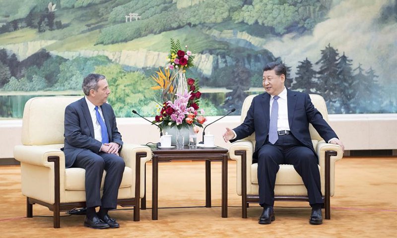 로렌스 바카우(왼쪽) 하버드대 총장과 시진핑 중국 국가 주석