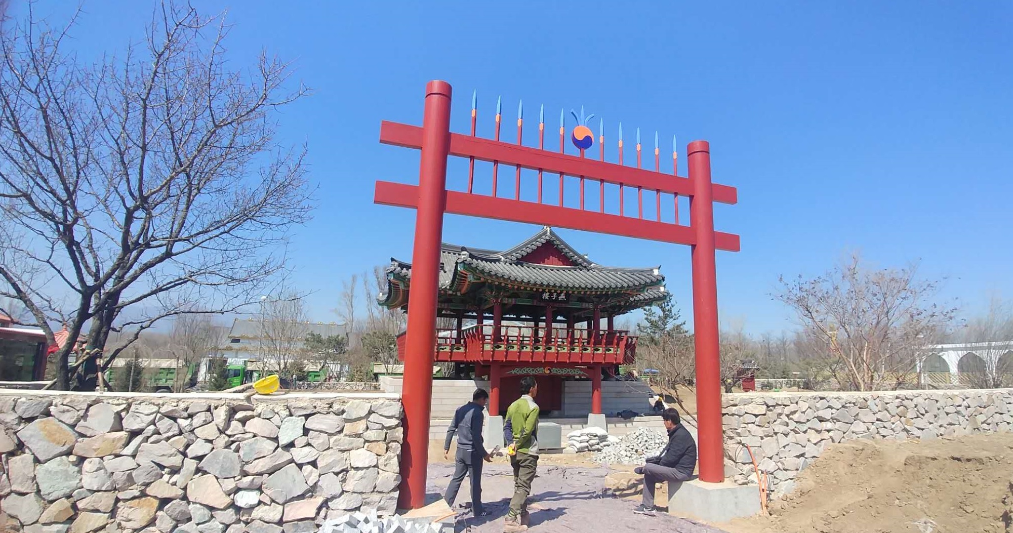 베이징 엑스포 한국관의 연자루. 2019.04.05