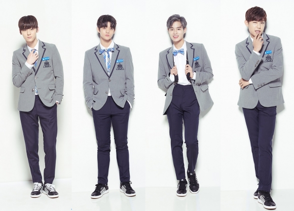 황민현, 배진영, 이대휘, 박우진.