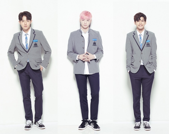 김재환, 강다니엘, 옹성우.