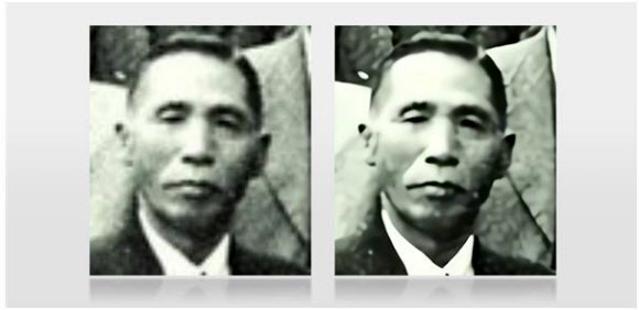 AI로 복원한 백범 김구 고해상 사진