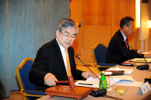 한국방위산업진흥회 회장을 맡았던 조양호 회장