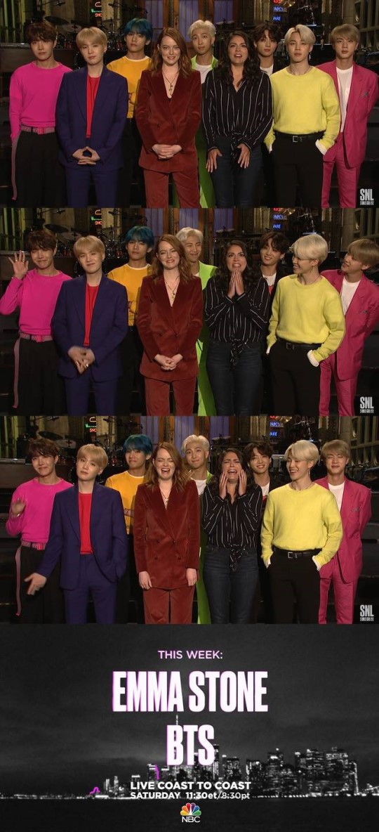 방탄소년단 컴백 무대는 美 ‘SNL’ 엠마 스톤과 예고편 등장  