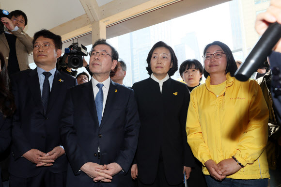 기억·안전 공간 보는 박원순과 박영선