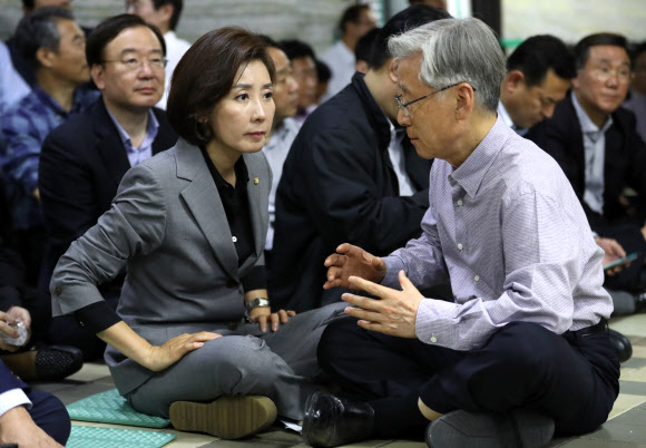 나경원-여상규 대화