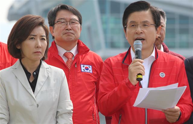 황교안, 구미보에서 열린 현장 최고위