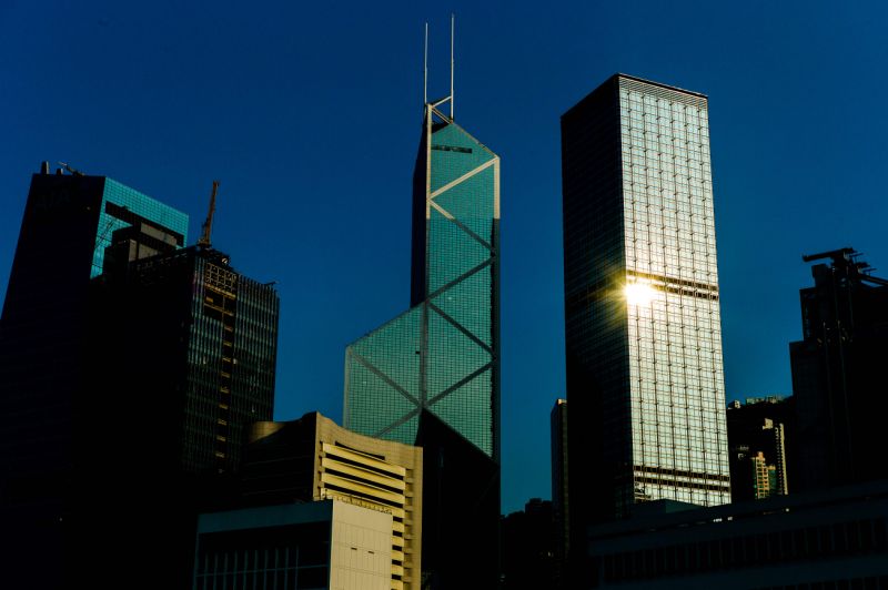 홍콩의 중국은행 타워(가운데) AFP 자료사진
