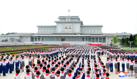 북한 조선소년단, 창립 73주년 맞아