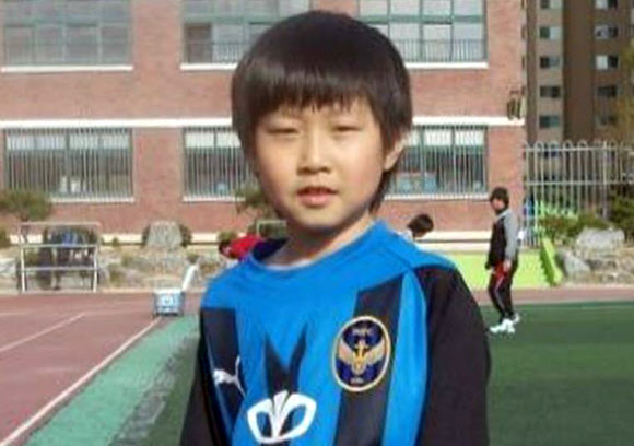 인천 유나이티드 유소년 아카데미 시절 이강인의 앳된 모습. 최진태 한국축구클리닉센터 감독 제공