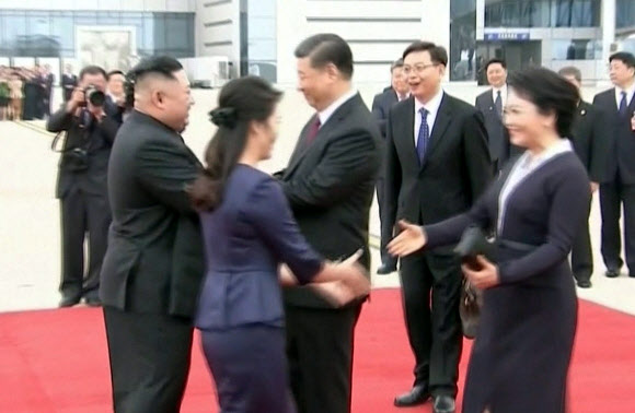평양 도착한 시진핑