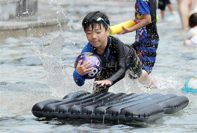 ‘더위 피해 날아 올라’