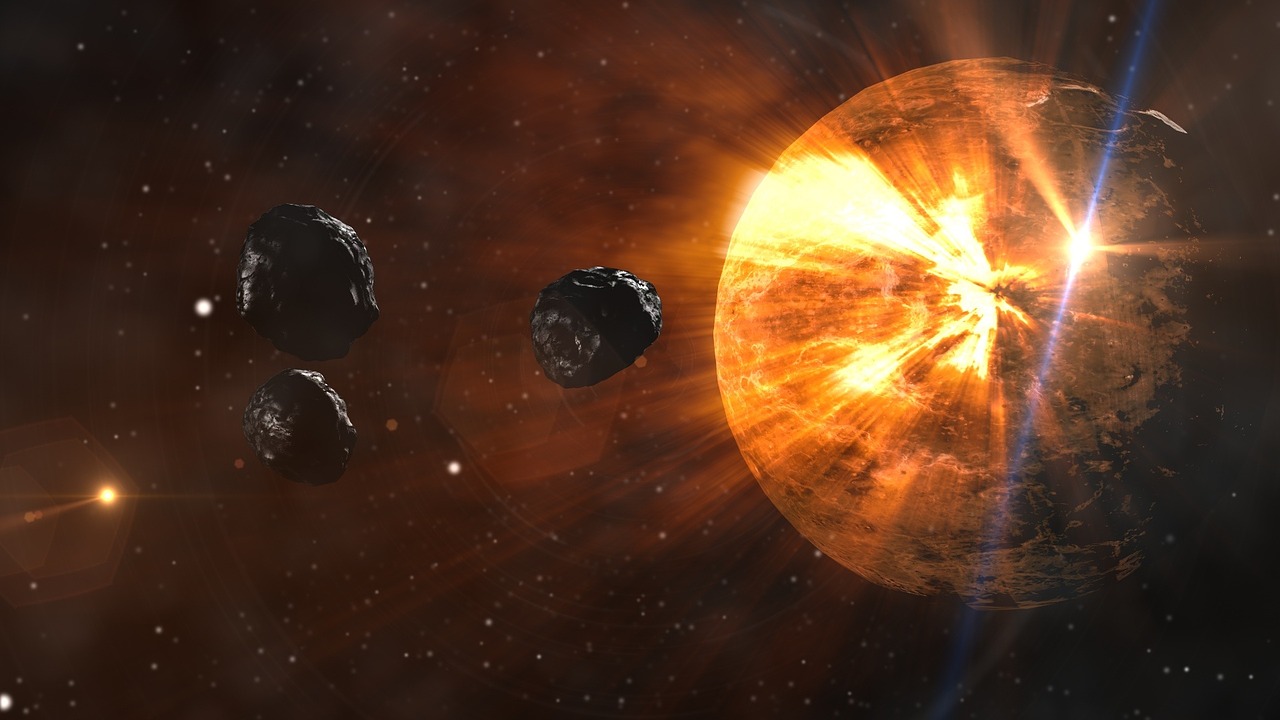 소행성 충돌 이미지