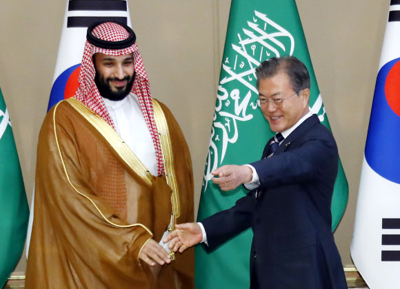 사우디 ‘실세’ 빈 살만 왕세자 첫 방한…文과 회담