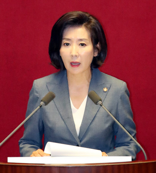 나경원, 교섭단체 대표연설