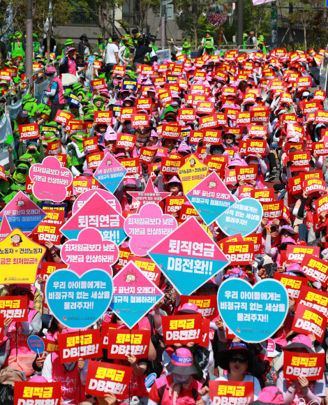 파업 이틀째 학교 비정규직