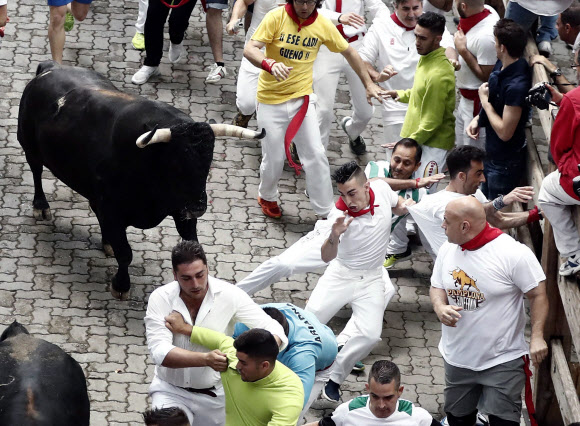 Second bullrun of Sanfermines