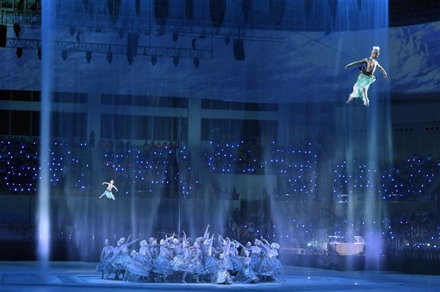 세계수영대회 개막식 ‘화려한 축하공연’