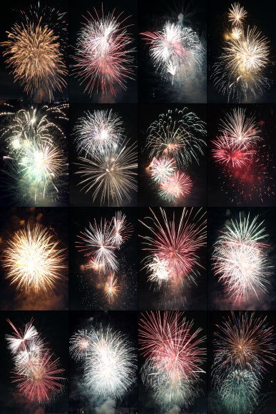 수영대회 불꽃, 광주 하늘을 수놓다