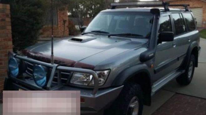 아이들이 훔쳐 타고 가출한 한 아이 아빠의 사륜구동 자동차. 뉴사우스웨일스주 경찰 제공 BBC 홈페이지 캡처