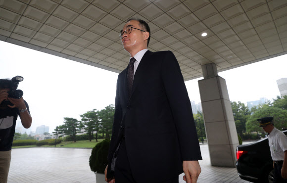 문무일 검찰총장, 마지막 출근