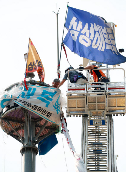 고공농성 48일-단식 55일째, 의료진 건강상태 확인