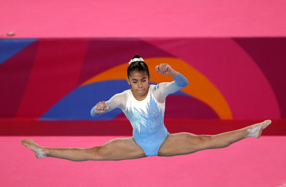 27일(현지시간) 페루 리마에서 열린 ‘2019 팬 아메리칸 게임’에서 아르헨티나 선수가 경기를 펼치고 있다. 팬 아메리칸 게임은 아메리카대륙 국가들간의 종합스포츠대회다. AP 연합뉴스