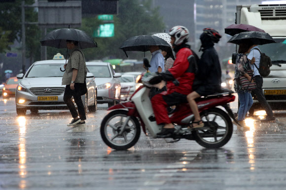 호우주의보 출근길