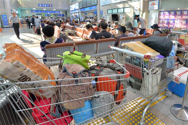 우리 땅 독도로 가는 여행객들