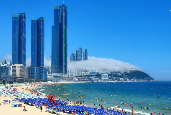 구름 모자쓴 달맞이 언덕