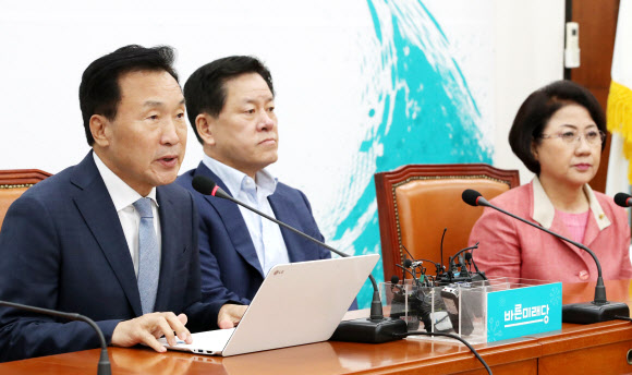 기자회견 하는 손학규 대표