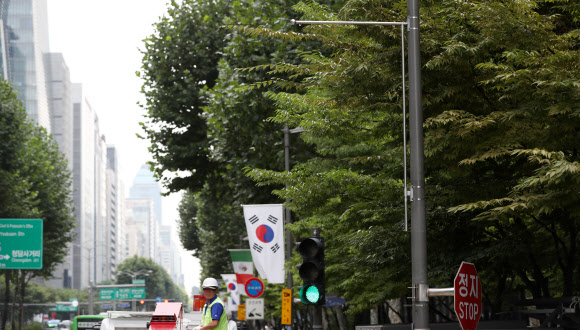 테헤란로, 철거된 일장기