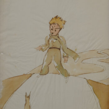 스위스 문화예술역사재단이 발견한 생텍쥐폐리의 어린왕자 삽화 스케치. SKKG 캡쳐
