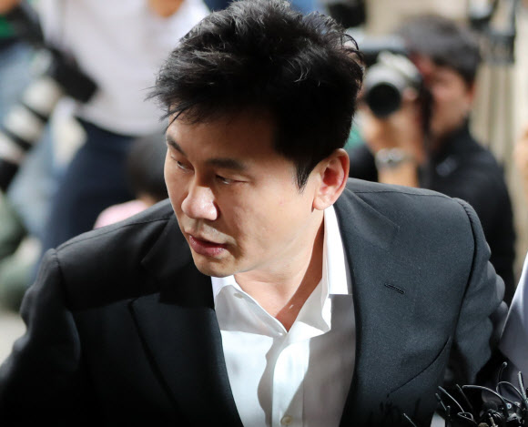 전 YG 대표 양현석 경찰 출석