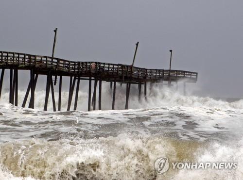 미 노스캐롤라이나를 강타한 허리케인 도리안 [AFP=연합뉴스]