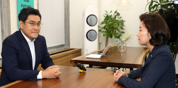 회동하는 나경원과 오신환