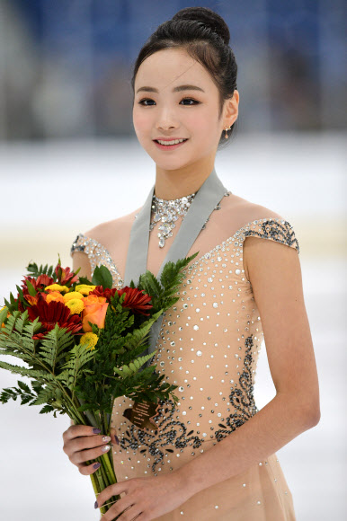 여자 피겨 임은수가 13일(현지시간) 캐나다 온타리오 오크빌에서 열린 국제빙상연맹(ISU) 첼린저 시리즈 ‘2019 어텀 클래식 인터내셔널(Skate Canada Autumn Classic International)’ 여자 싱글 프리스케이팅에서 동메달을 목에 걸었다. EPA 연합뉴스