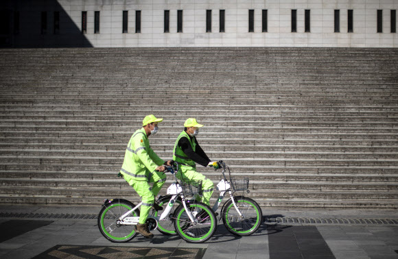 아침 가을 햇빛