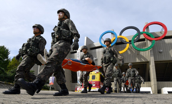 ‘훈련 중입니다’