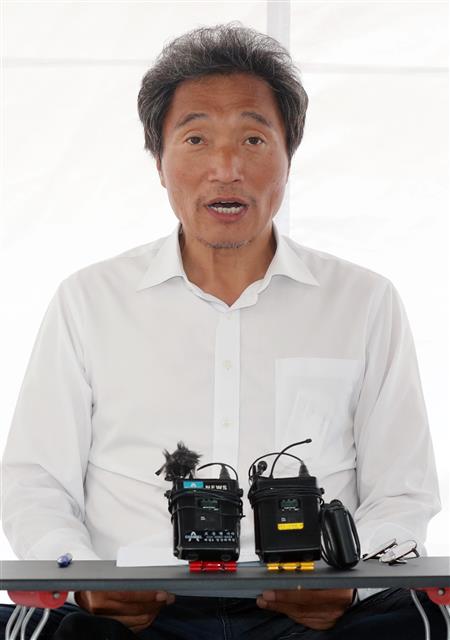 ‘단식 18일째’ 이학재 의원 기자회견