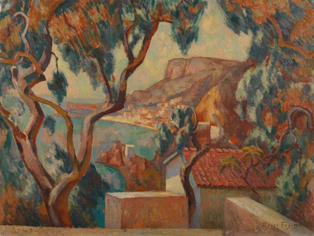 로저 프라이, ‘망통, 코트 다쥐르 전경’, 1916년 (58.8×76.5㎝, 코톨드 갤러리, 영국 런던)