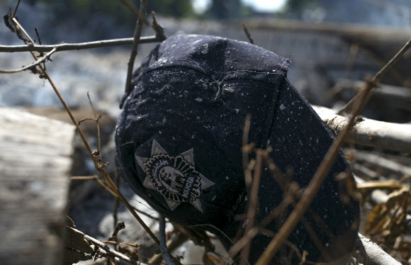 희생된 경찰의 모자