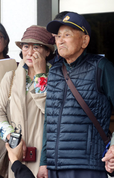 기자회견 하는 제주4·3 생존 수형인