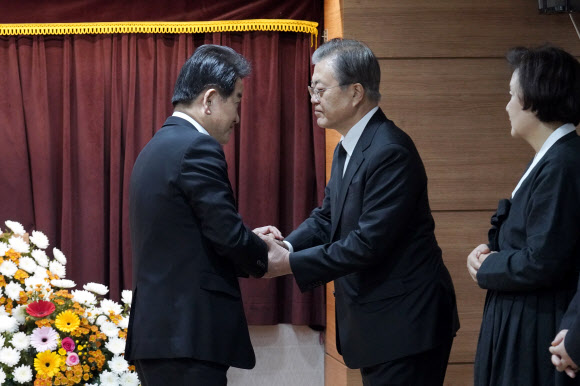 문 대통령과 정동영 대표